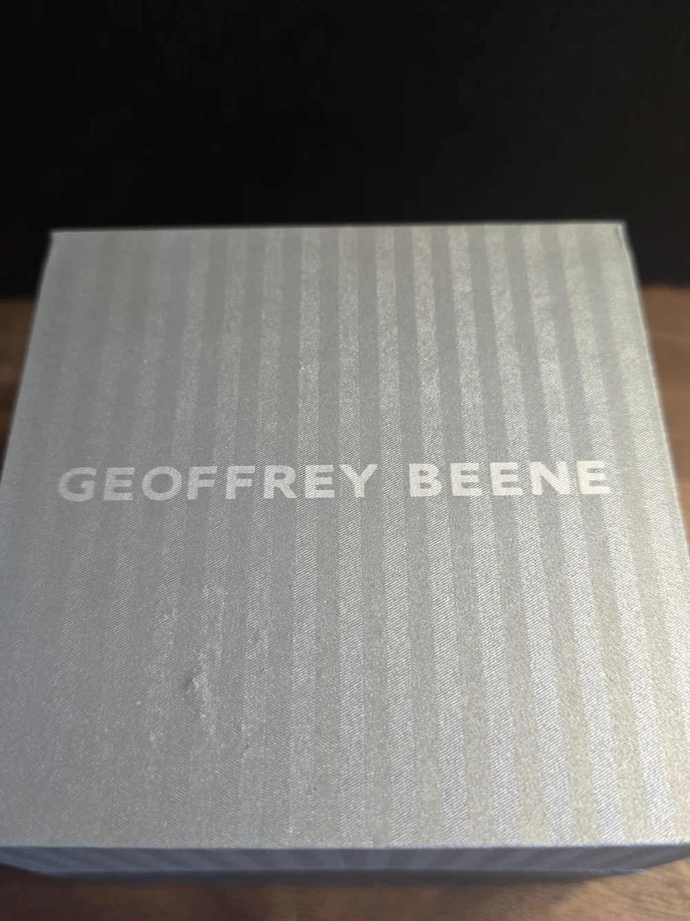 Geoffrey Beene Men’s Green Dial Stainless Steel Gunmetal Watch-New!